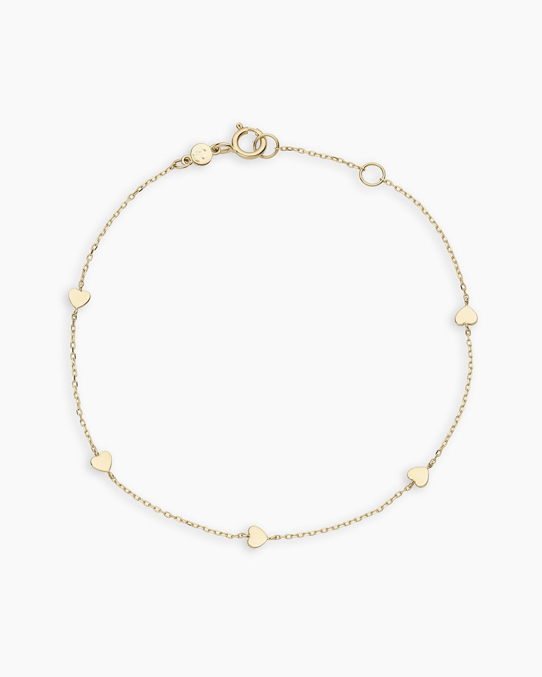 14k Gold Amour Heart Bracelet