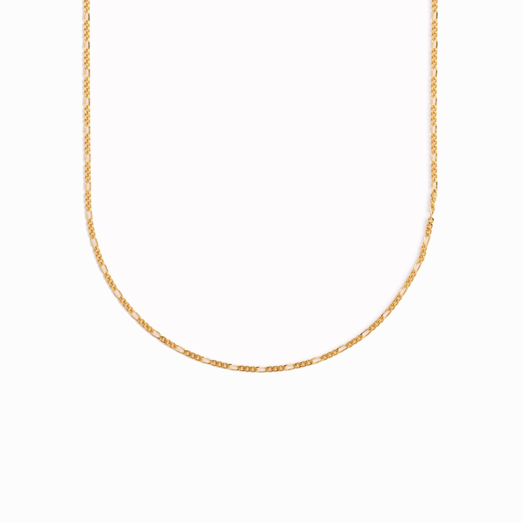 14K Gold Figaro Chain Necklace