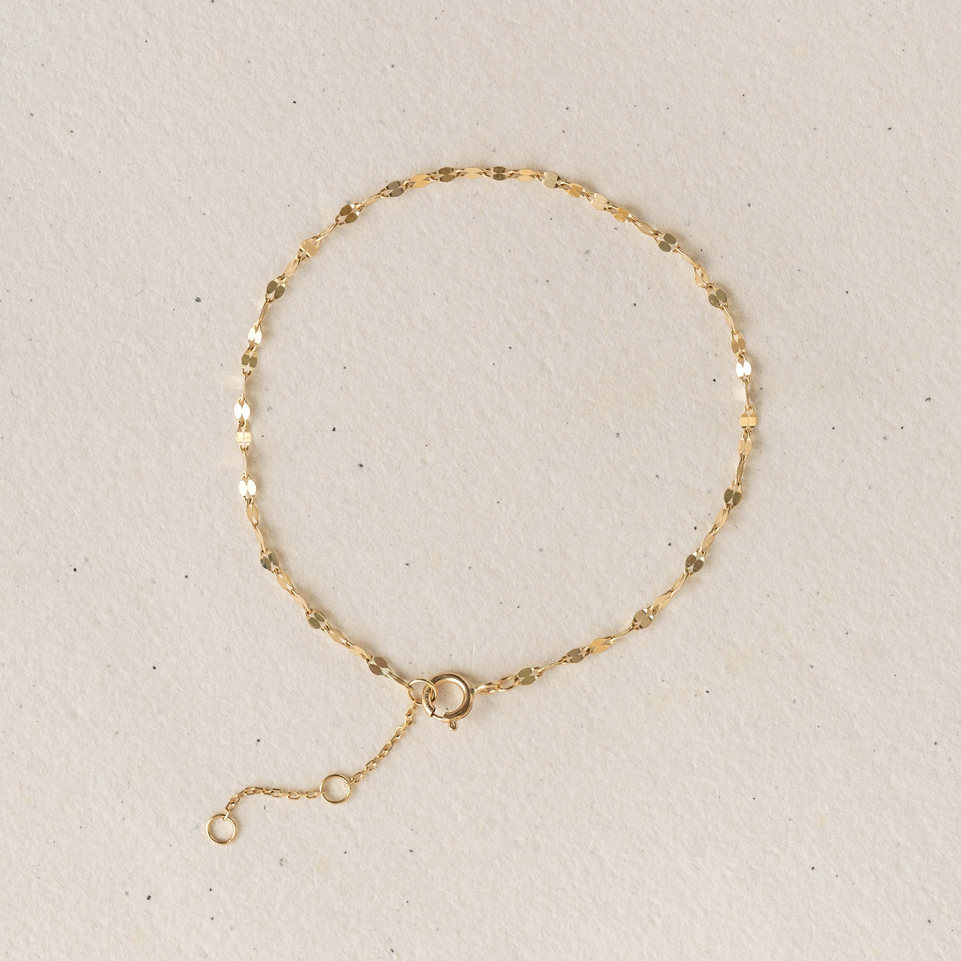 14k Gold Petal Chain Bracelet  - Florence